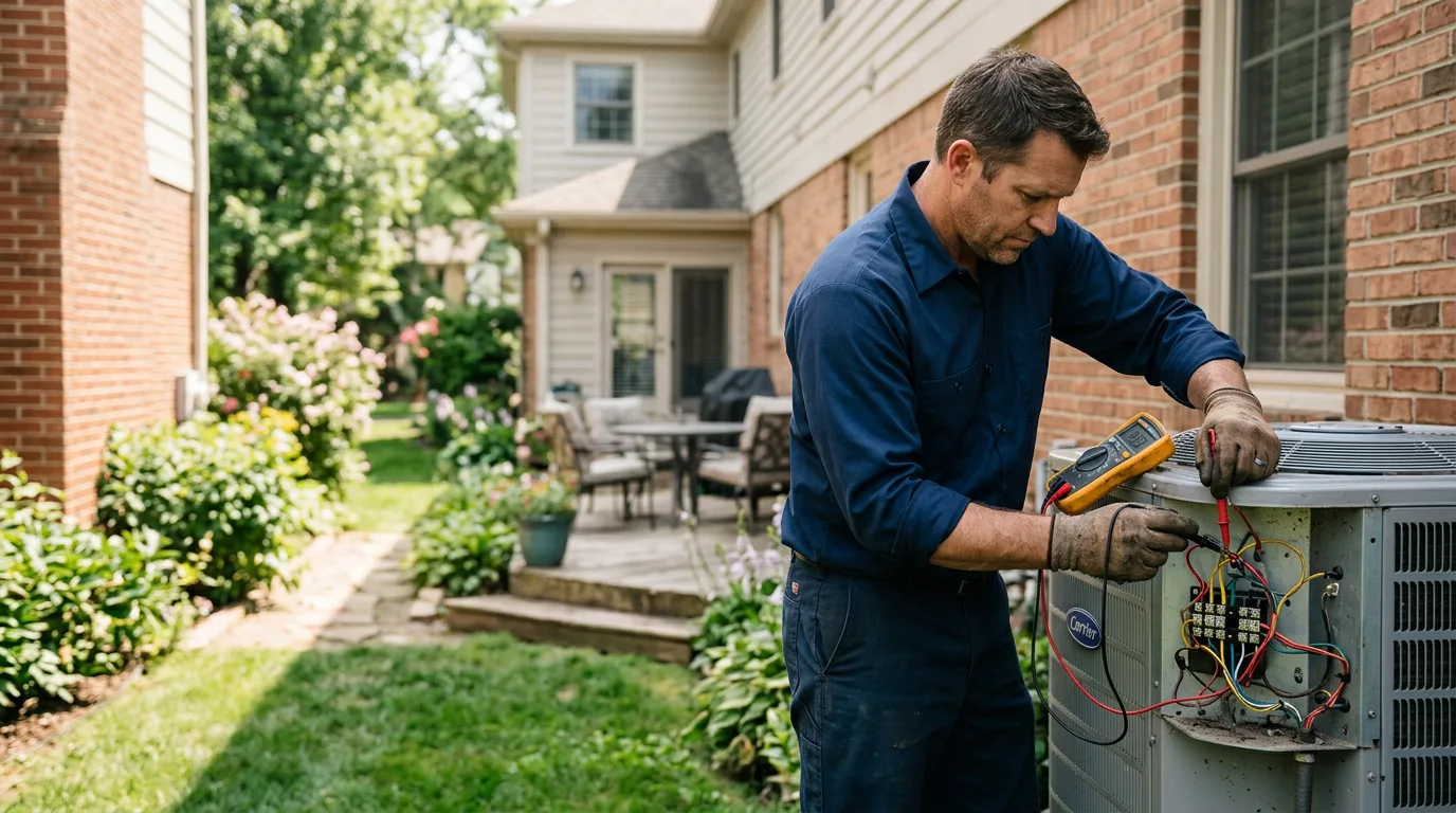 HVAC technician working near Weiser, ID